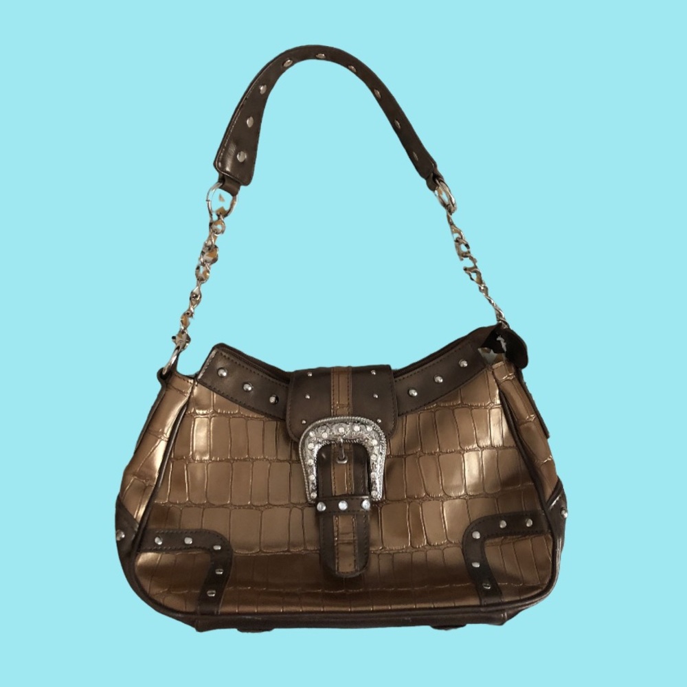 MC Brown & Dark Brown Shoulder Bag